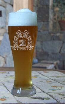 Weizenbierglas Fliesenleger